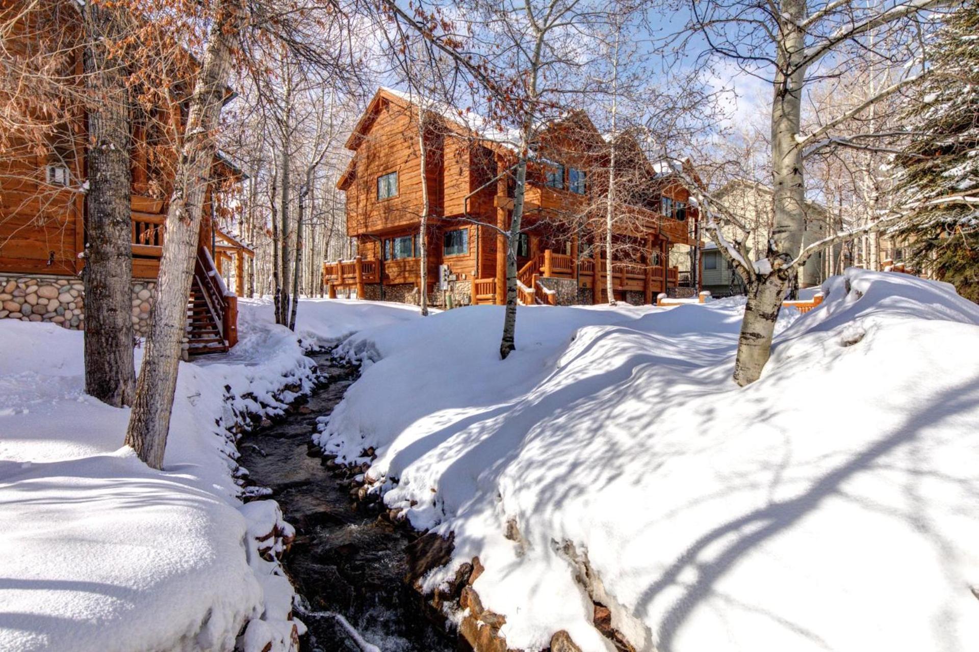 Kbm Resorts: Gas Fireplace Common Hot Tubs Near Canyons Village Park City Exterior photo